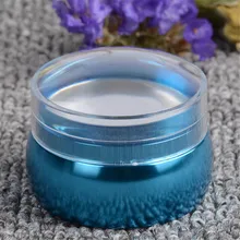MiFanXi Clear Silicone Jelly Nail Stamper with Cap Chess Design Nail Art Stamper & 1 Scraper Nail Art Decoration Set