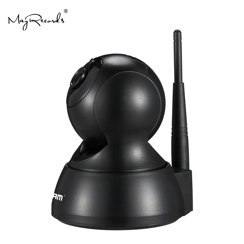 Черный ESCAM QF007 1MP 720P WiFi ИК сигнализация панорамирование/наклон IP камера Поддержка 64G TF карта