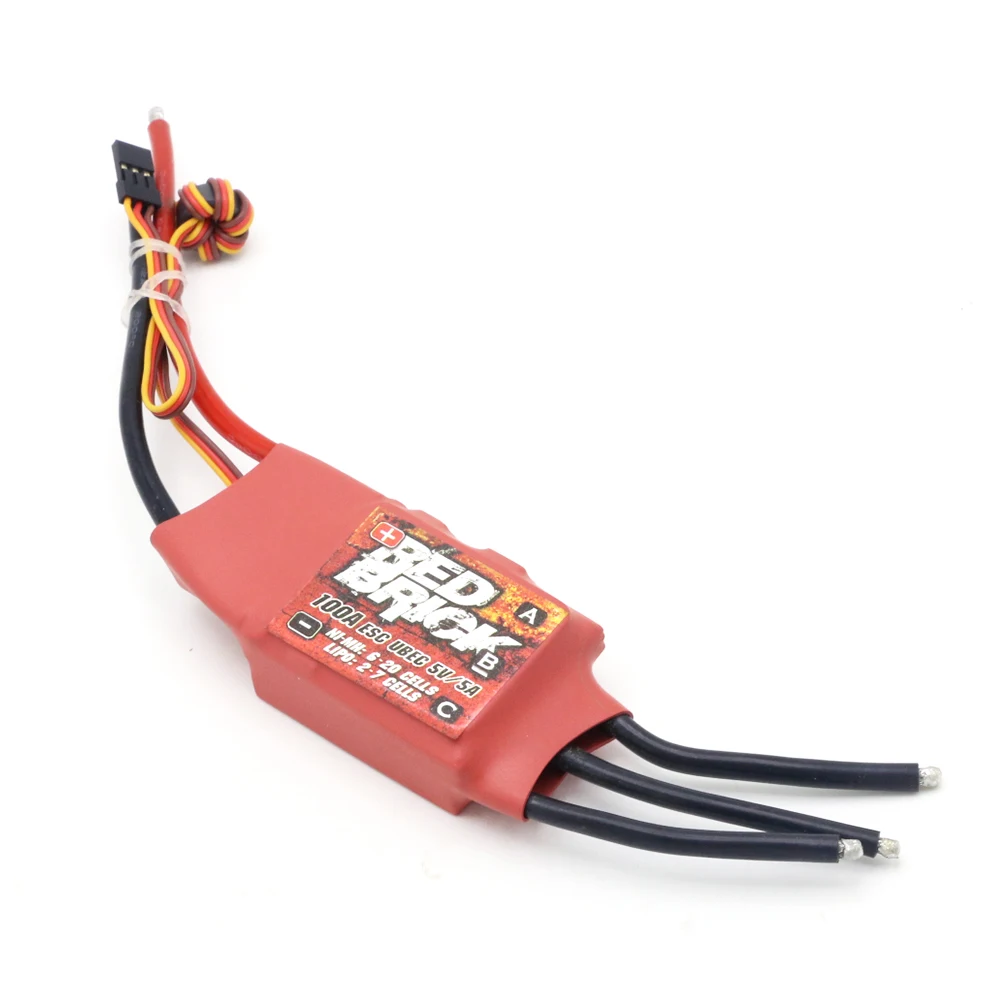 Красный кирпич 50A/70A/80A/100A/125A/200A бесщеточный ESC электронный регулятор скорости 5 V/3A 5 V/5A BEC для FPV мультикоптера