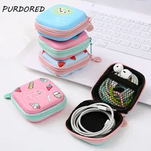 Purdored 1 Pc Mini Portatile Del Fumetto Del Trasduttore Auricolare Dell'organizzatore Del Sacchetto Del Sacchetto Digital Usb Cavo di Imballaggio Borsa da Viaggio Accessorie Organizadores(China)