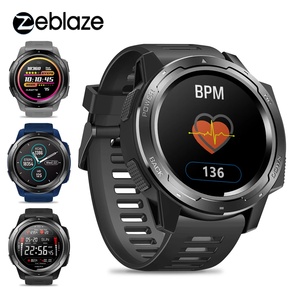 

New Zeblaze VIBE 5 Smart Watch Men Sleep Heart Rate Monitor Color Screen Multi-sports Modes Fitness Tracker Smartwatch Women