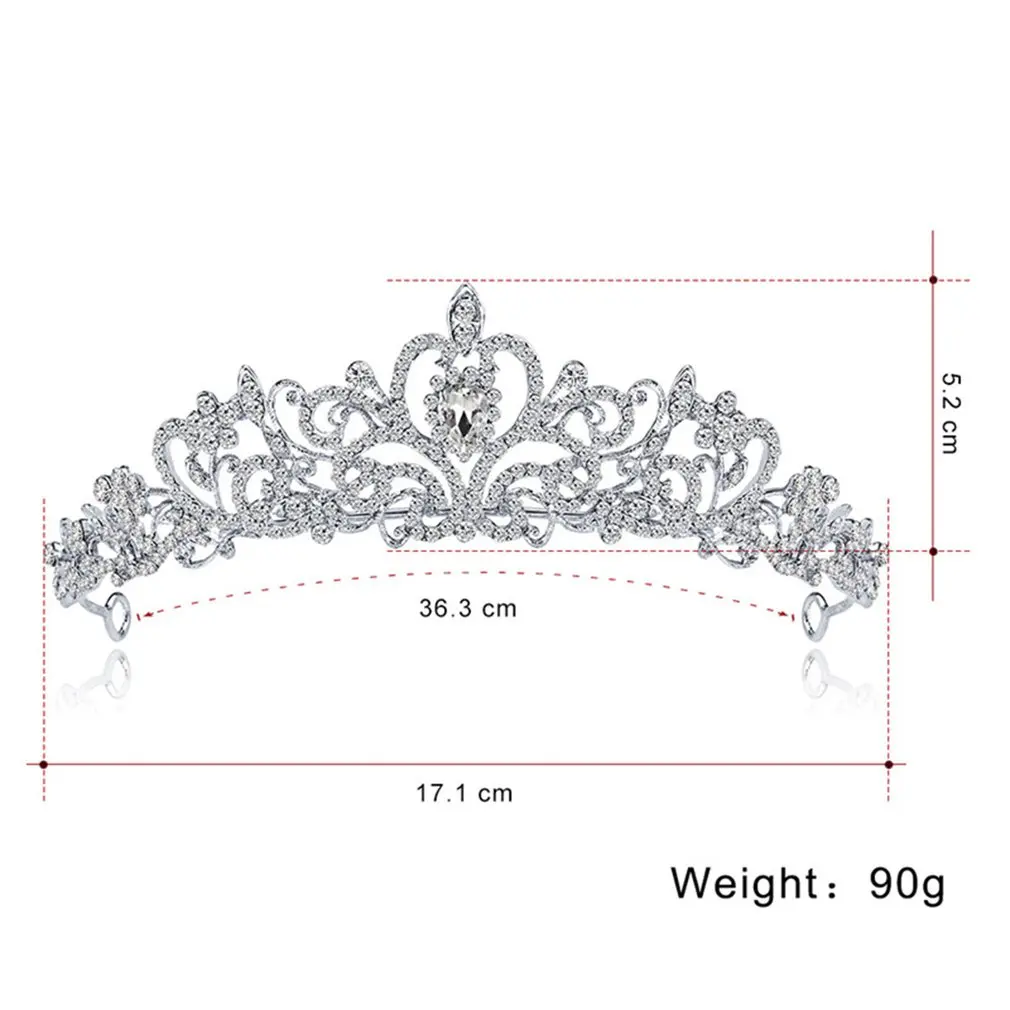 Модные Роскошные хрустальные свадебные корона тиара, диадема для женщин аксессуары для волос DA013-A