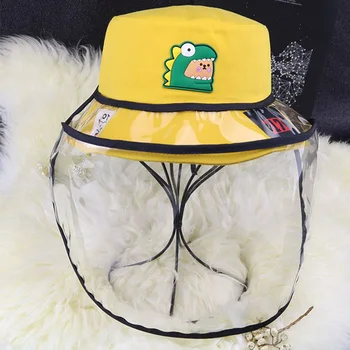 

Child Kids Anti-saliva Dust-proof Hat Anti-fog Fisherman Cap Protective Full Face Shield Outdoor Transparent Face Eyes