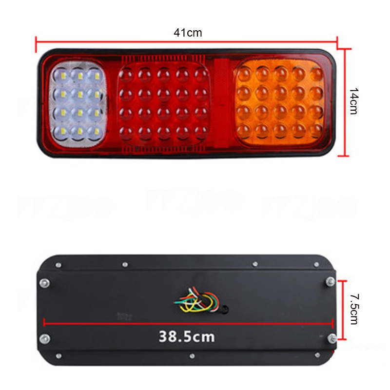 P STYLE 24v Водонепроницаемый Car24V 6D хвост светильник грузовик задние фонари тормоза поворота светильник вверх светильник задние фары на прицеп большой грузовик с прицепом задний светильник s - Цвет: P STYLE 24v