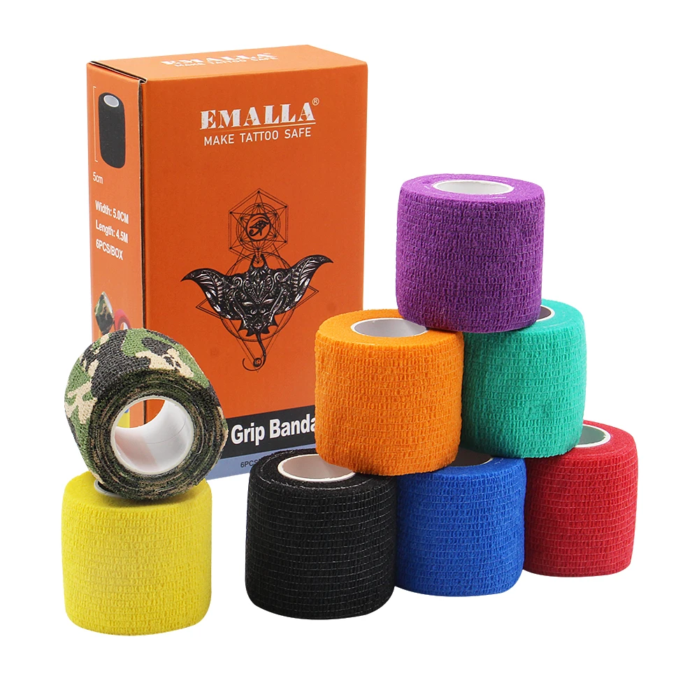 Tattoo Grips Cover Bandage Handle Tube Disposable Nonwoven Self