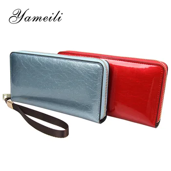 

2020 New Style Women's Long Sequin Wallet Women's Leather Wallet Zipper Wallet Large Capacity Wrist Clutch Bag