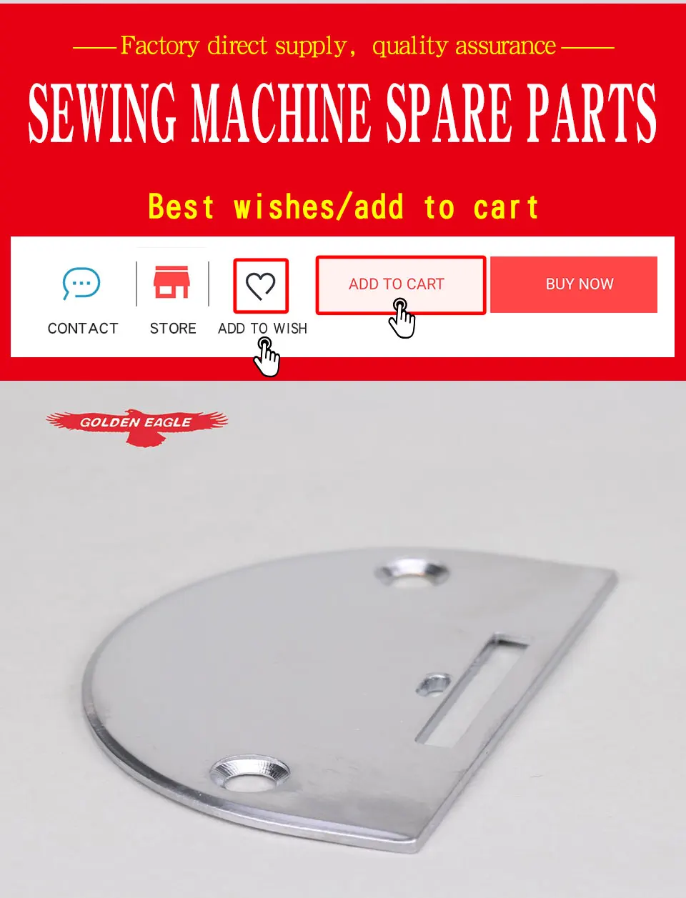 Description Picture 3 of itemGlove Synchro 12438 Synchronous Sewing Machine Home Decoration Accessories Industrial Spare Parts Needle Plate