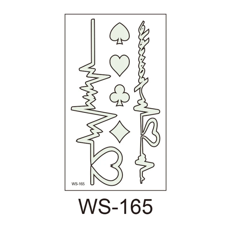Светится в темноте светящаяся татуировка поддельная темная водонепроницаемая