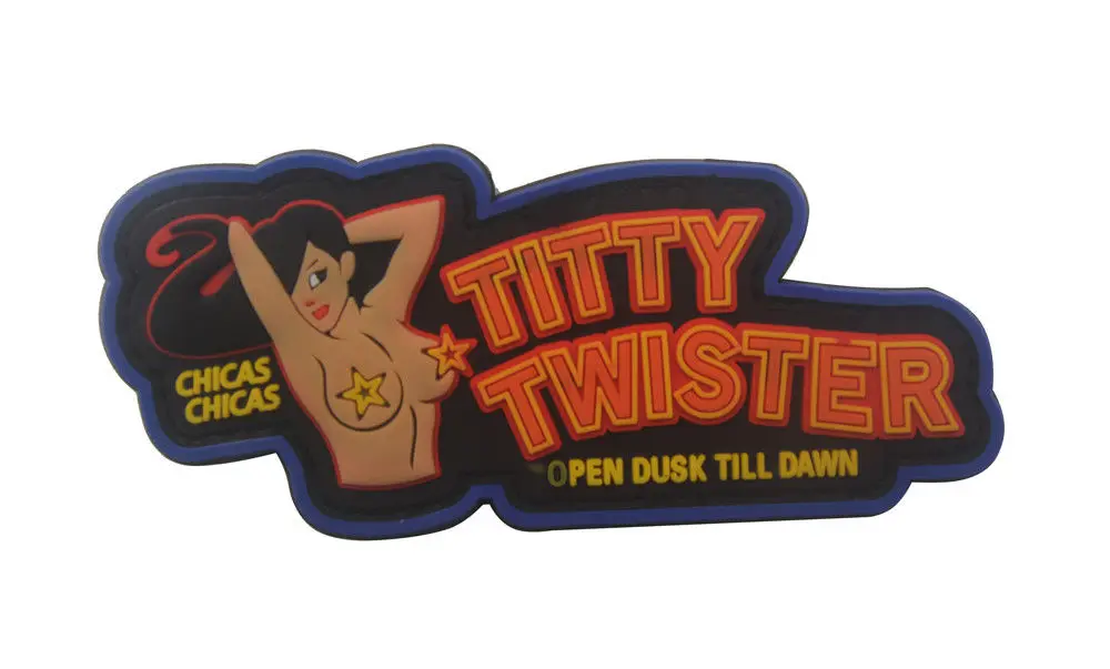 ПВХ патч TITTY TWISTER модный тактический военный боевой крюк патч Резиновые нашивки повязка боевые значки на одежду рюкзак