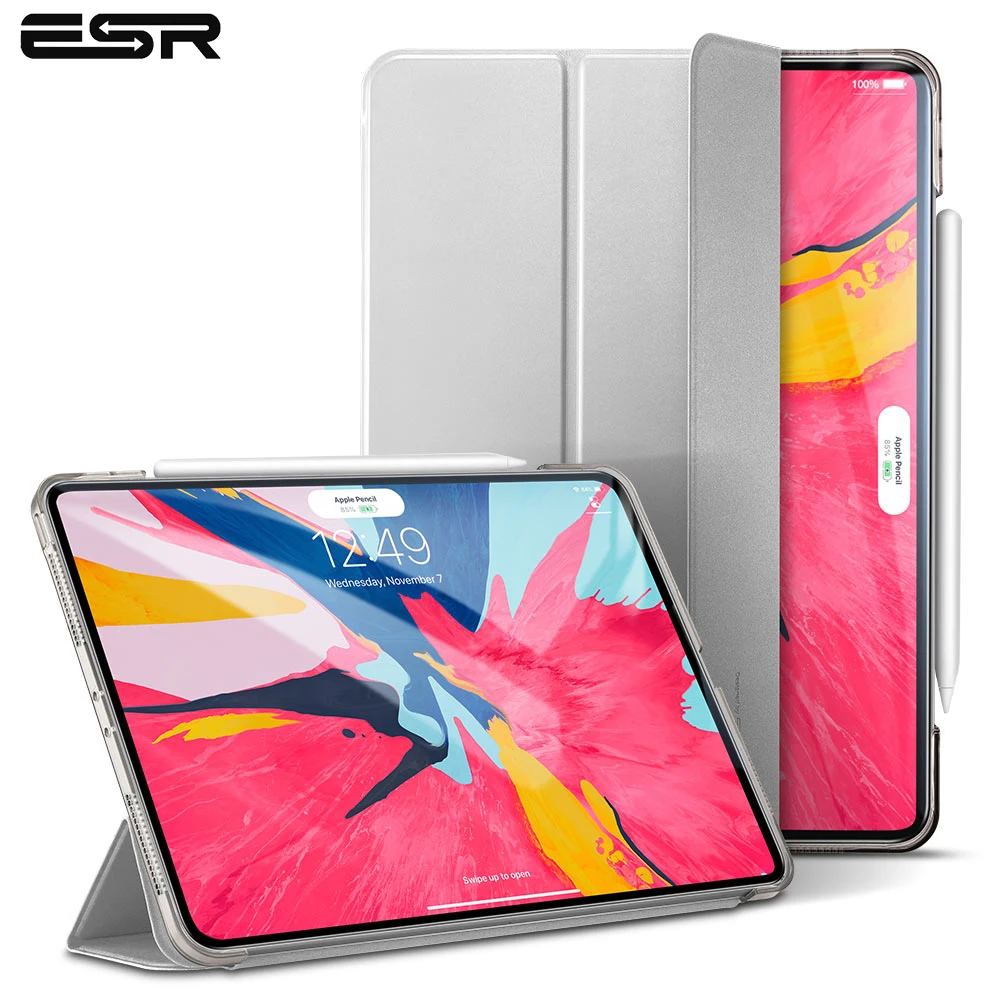 Магнитный флип чехол ESR для iPad Pro 12 9 2018 ультратонкая прозрачная задняя крышка из
