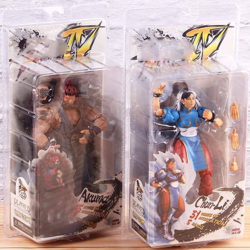 Cena NECA klasyczna gra chun li Chun Li figurka Akuma rysunek PVC zabawki modele do kolekcjonowania dla chłopców prezent