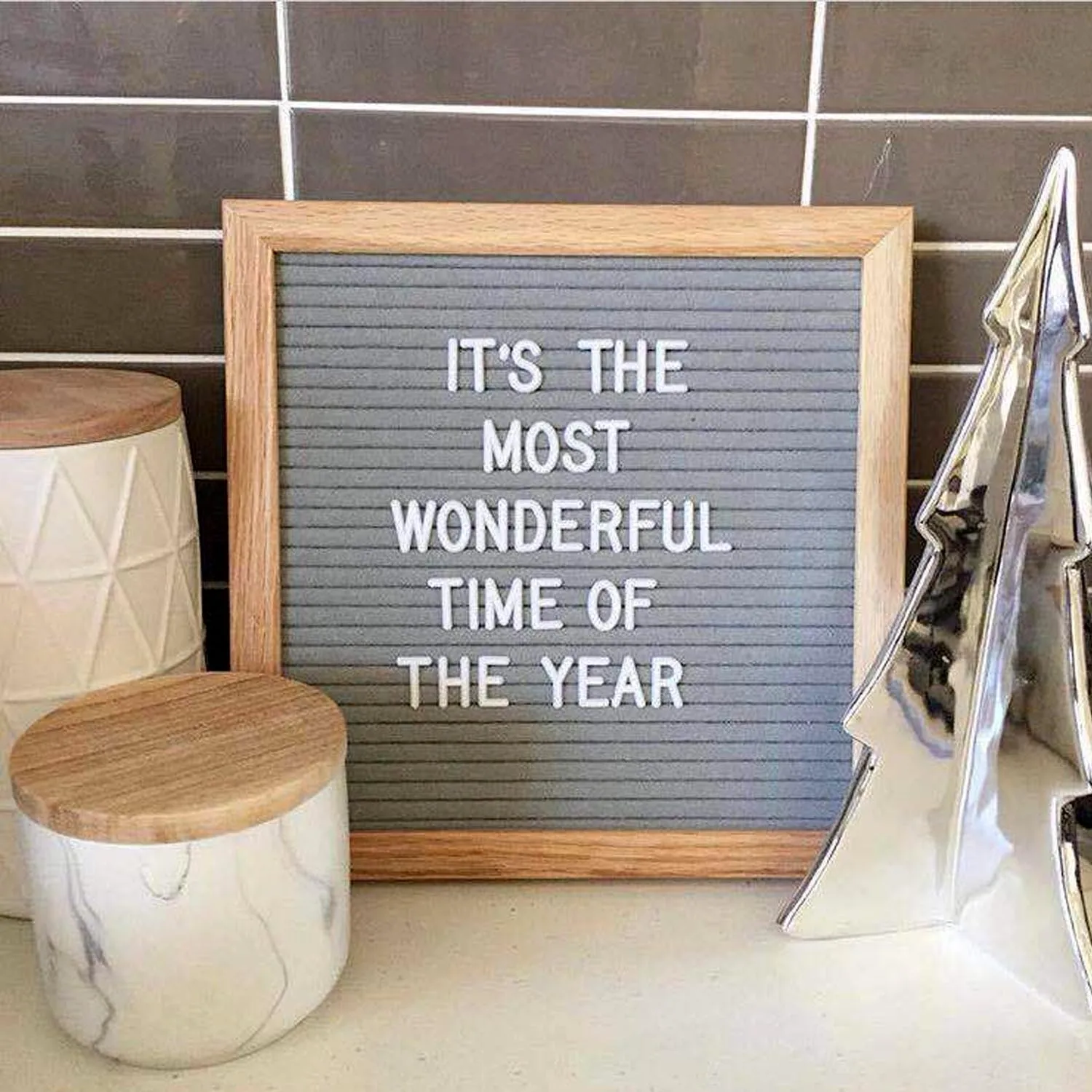 Деревянная рамка войлочная доска для сообщений с 460 шт буквенный ...