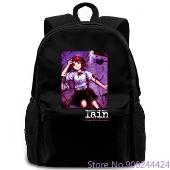

Serial Experiments Lain Vintage Reprint Rare Anime Evangelion New Brand women men backpack laptop travel school adult