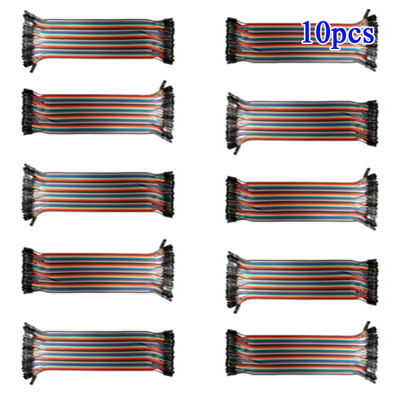 

10x 40-Wire (400 Jumper Wires) 20cm/8Inch Female-Female Breadboard Ribbon Cable