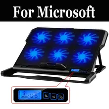 Охлаждающая подставка для ноутбука с usb-портами и охлаждающими вентиляторами, Бесшумная для microsoft Surface Pro M1796 Surface Pro 6 1796