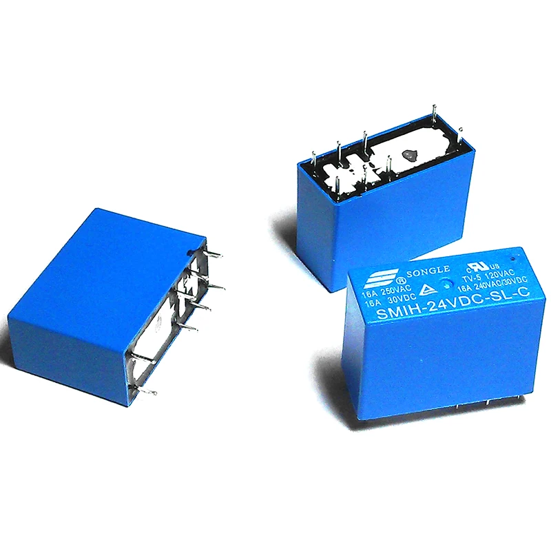 8 Pin 24V DC герметичное реле 16A Songle бренд футов одна группа NO и NC|relay 16a|16a relay24v dc relay |