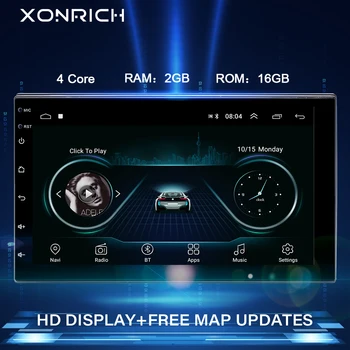 

2G RAM AutoRadio 2 Din Android 9.0 Car gps navigation Universal Multimedia NO DVD Player Stereo Audio Head unit For nissan WIfi