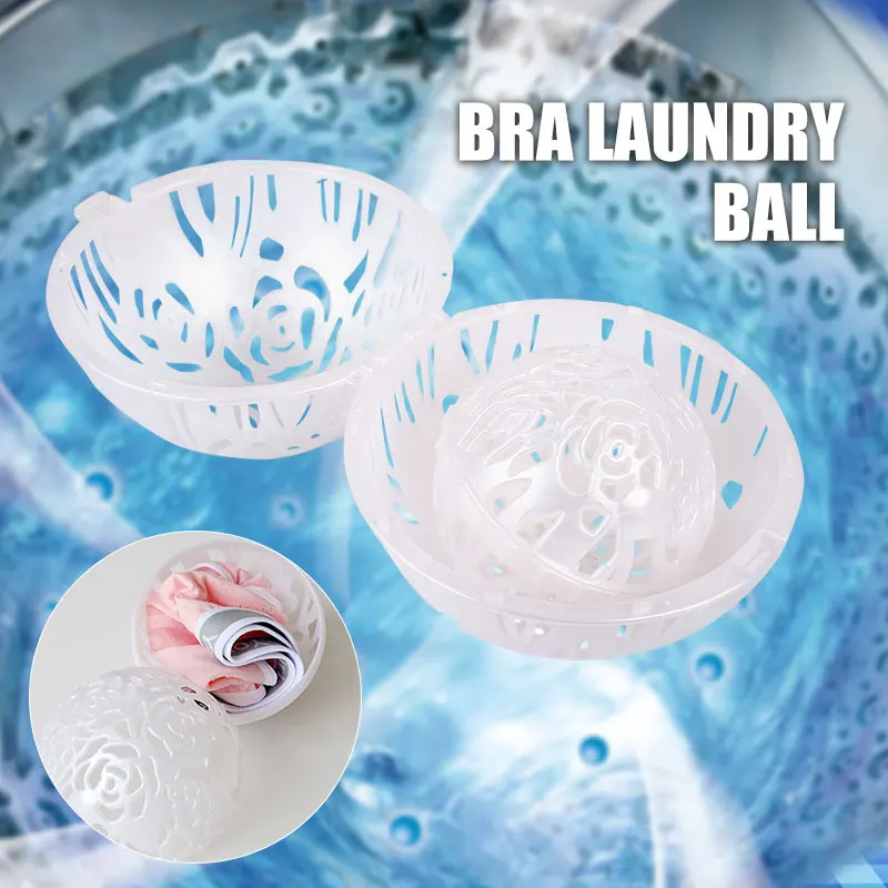 PP Bra Washing Ball Laundry Underwear Creative Bubble Bra Women'S Fashion White Reusable Household Bra Ball Practical Clothes