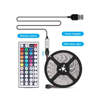 

DC 5V USB 2835 LED RGB Strip lamp RGB Book light Bulb TV Background Decor Lighting Ribbon desk decor tape Strings 1M 2M 3M 4M 5M