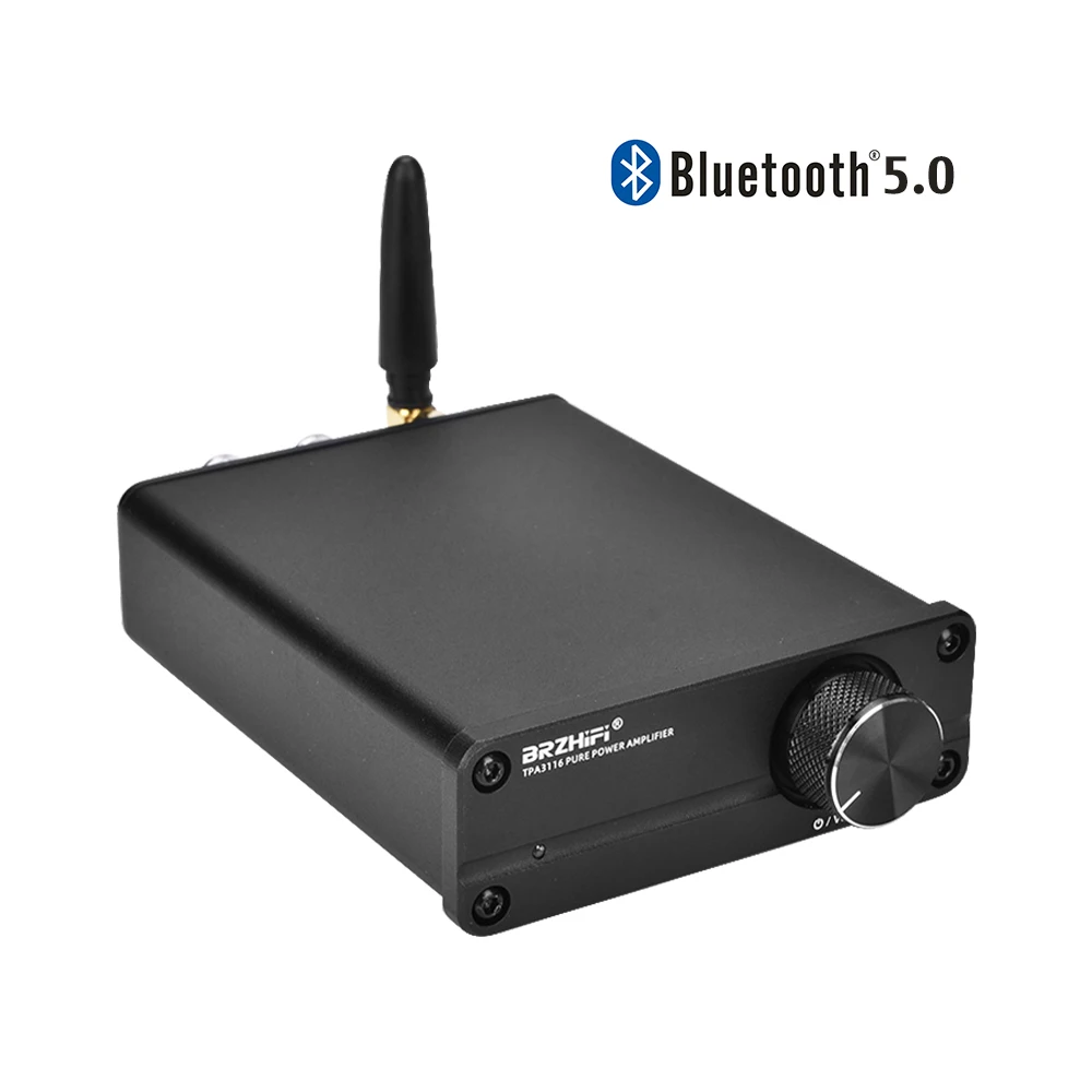 BRZHIFI мини TPA3116 Цифровой Bluetooth 5,0 усилители HiFi 100 Вт высокой мощности 2,0 канальный стерео усилитель для домашнего кинотеатра DIY