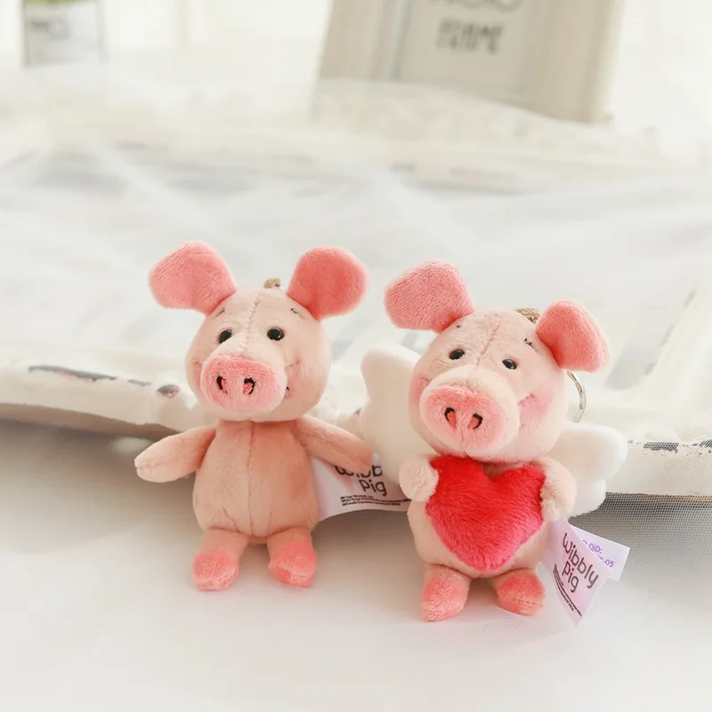 Cartoon Cute Hoodie Piggy Webby Pig Stuffed Toy Pendant Backpack Hanging Decoration Keychain Doll Crane Machine