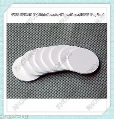 100 шт 125 кГц RFID ID карты, Близость ISO карты, EM4100 совместимые карты 2525 мм