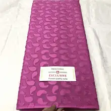 Дизайн Высокое качество Дубай хлопковое кружево «швейцарская вуаль» Ткань 5 ярдов для африканской одежды ткань! TLF10241