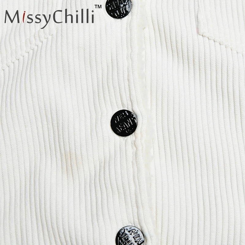MissyChilli Вельветовая Повседневная укороченная куртка Женский базовый карман теплое Женское пальто осенне-зимняя Уличная мода женская куртка цвета хаки верхняя одежда