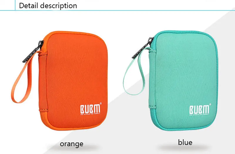 BUBM Портативный чехол для жесткого диска, чехол для жесткого диска, защитная коробка для путешествий, сумка для кабеля для наушников с жестким диском U