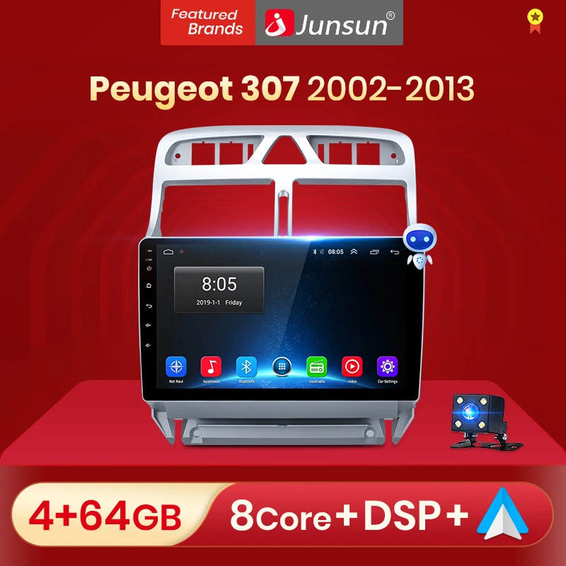 Junsun V1pro Ai Voice For Peugeot 307 Sw 2002 2013 Car Radio 2 Din Android Auto Multimedia Gps Track Carplay 2din Dvd Car Multimedia Player Aliexpress