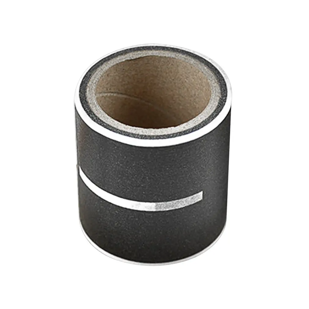 Road Track Pattern office tape Hand Book Washi Tape DIY Minimalist Black White Textured Decorative Adhesive Tape School Supplies