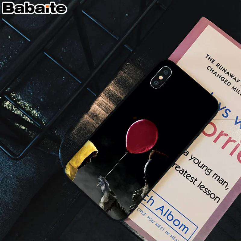 Babaite Stephen King s It pennywise мягкий резиновый черный чехол для телефона iPhone 5 5Sx 6 7 7plus 8 8Plus X XS MAX XR