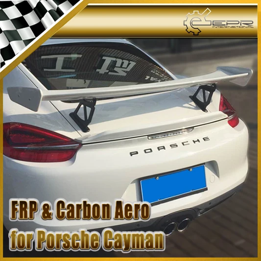 Автомобильный Стайлинг для Porsche Cayman 981 1 GT 4 стиль углеродное волокно Спойлер