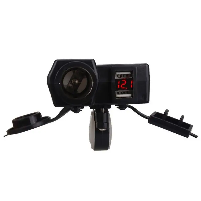 Водонепроницаемый мотоцикл 12V двойной USB порт питания Скутер ATV зарядное