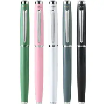 

Delike Morandi Series Fountain Pen Metal Lacquer Ink Pen EF/EF Bent Nib Business Stationery Office school supplies Writing Gift