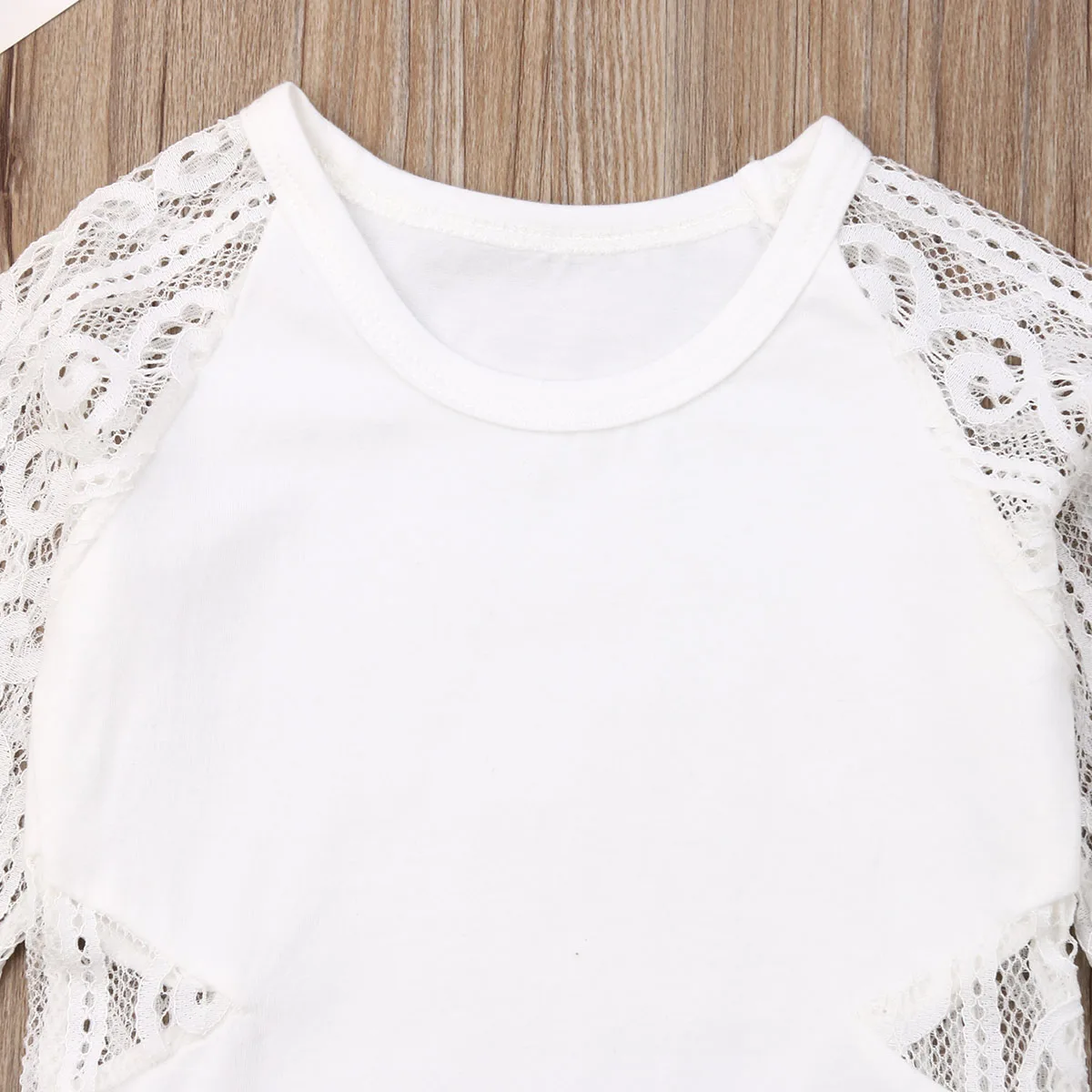 0-18M Newborn Baby Girl Long Sleeve Lace Romper Solid Infant Baby Jumpsuit Playsuit Baby Girl Costumes Autumn New