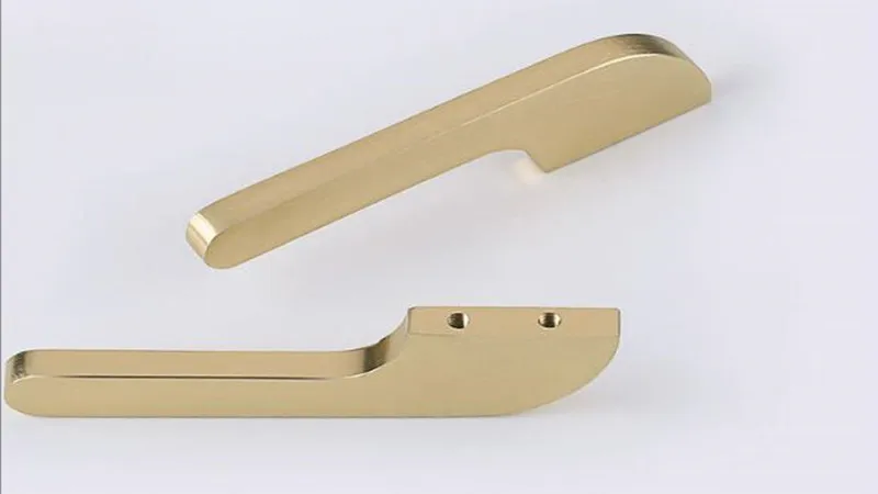 Brushed Brass  Factory Price Furniture Handle  Kitchen Cabinets special design Pulls cupboard arched handle Rome Stylish Aluminum  drawer pulls  