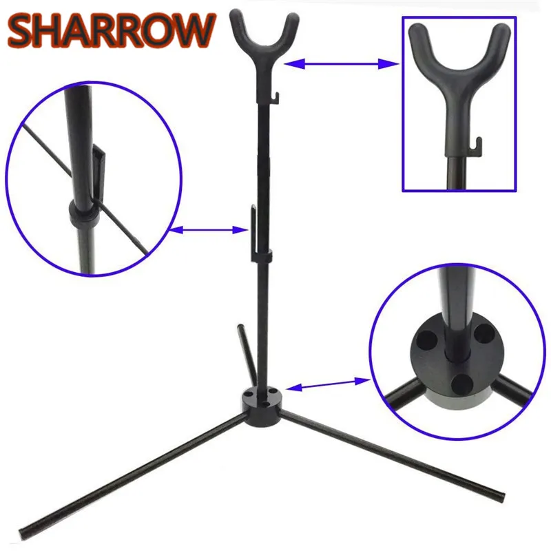 

1Pc Archery Recurve Bow Stand Holder Longbow Rack Hanger Foldable Tripod Holder For Recurve Bows Hunting Shooting Accessories