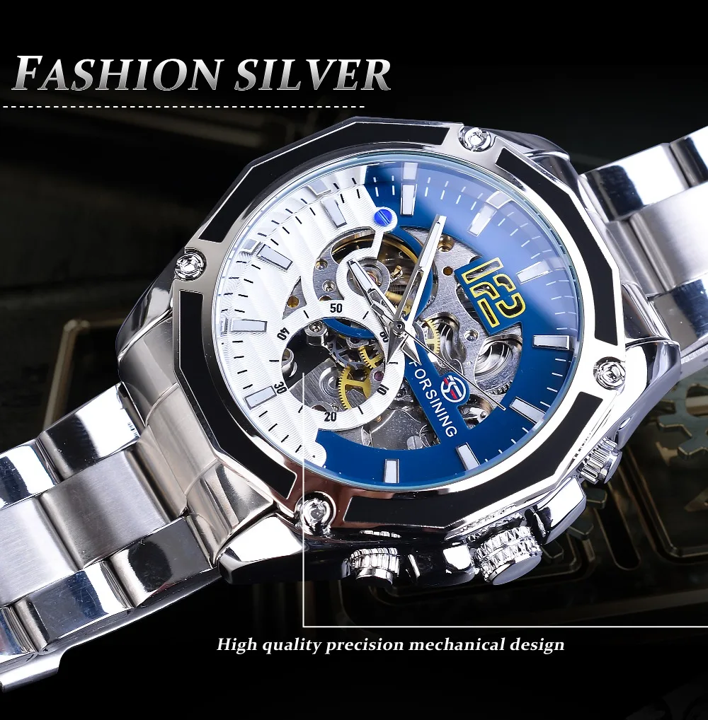 Forsining Mechanical Steampunk Sport Automatic Men Watch Top Brand Luxury Hour Timepieces Transparent Luminours Hand Male Clock_voghion.com