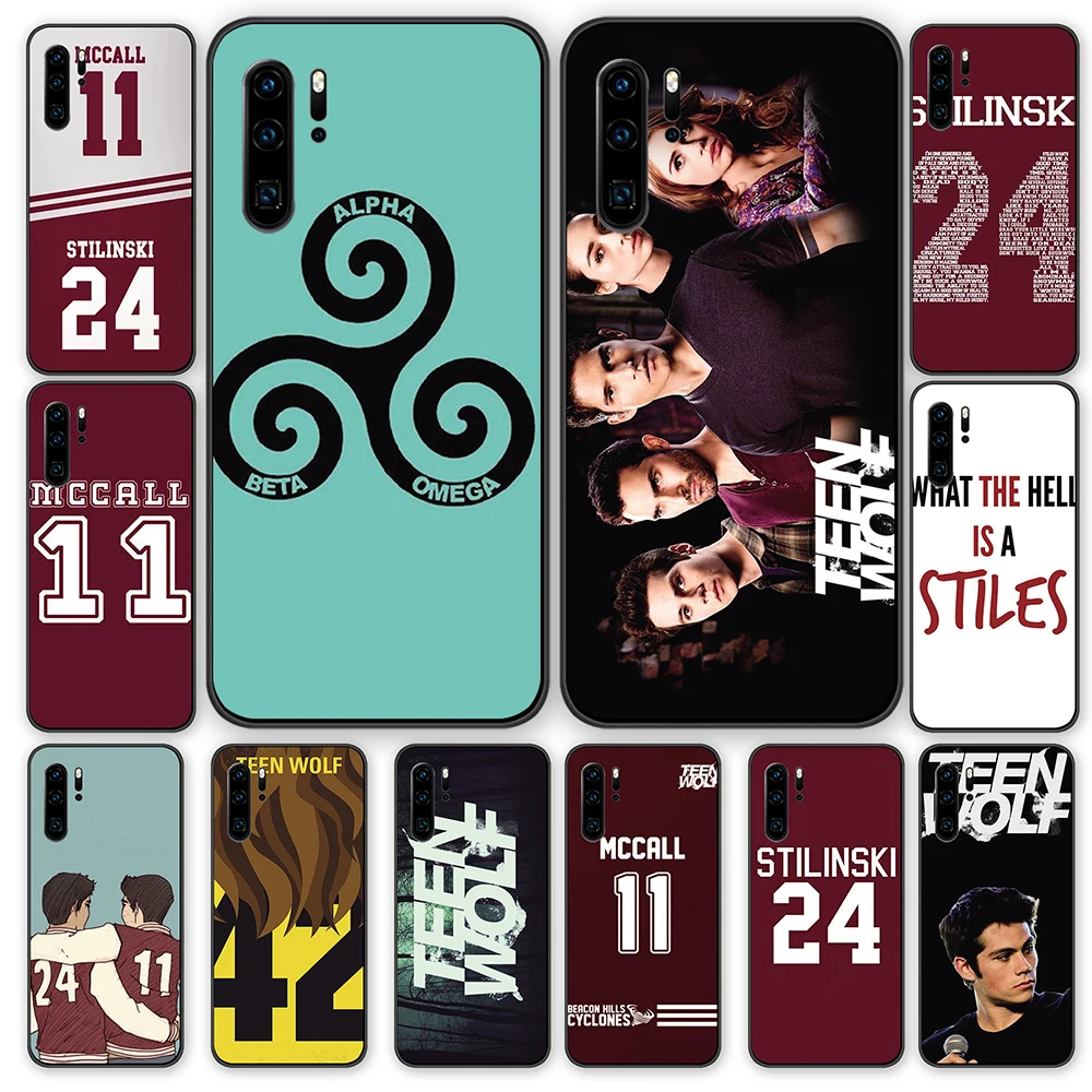 Teen Wolf Stilinski черные ТПУ чехлы накладки для Huawei P40 P30 P20 P10 Mate 10 20 30 Pro Lite | Мобильные
