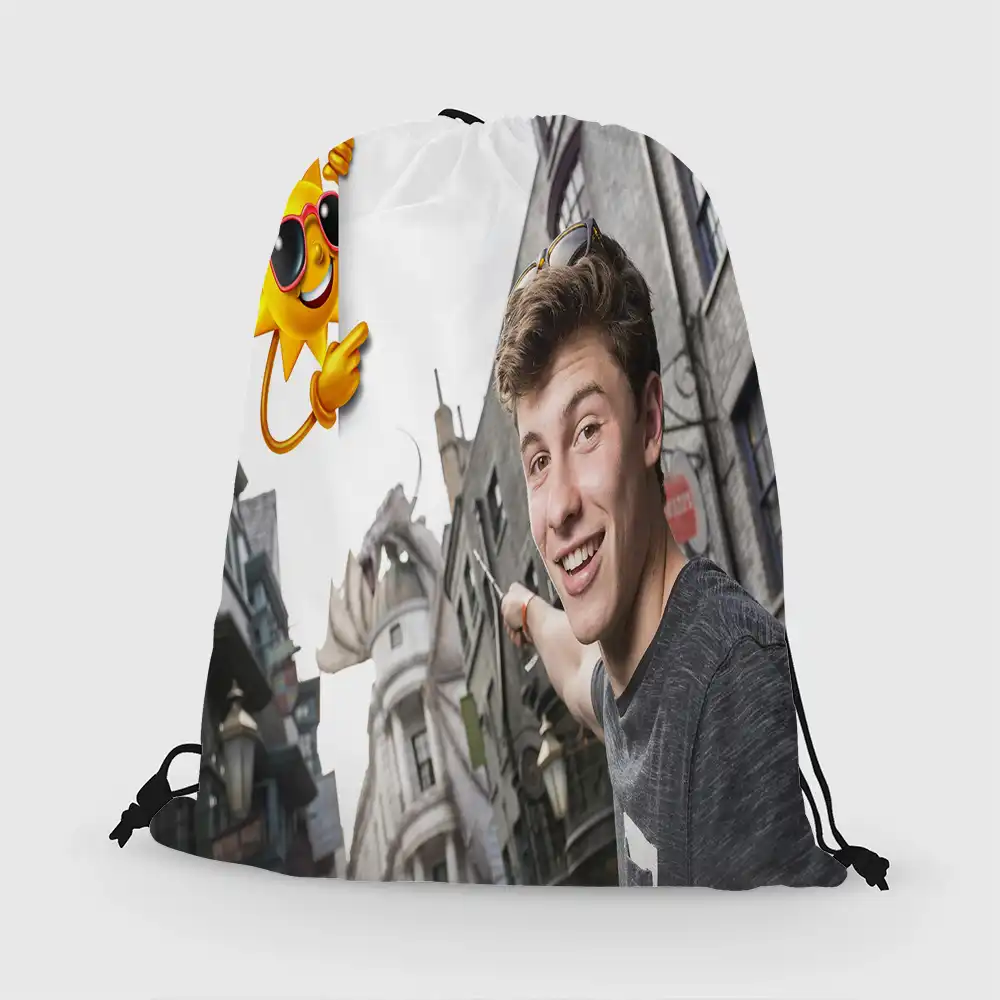 shawn mendes drawstring bag