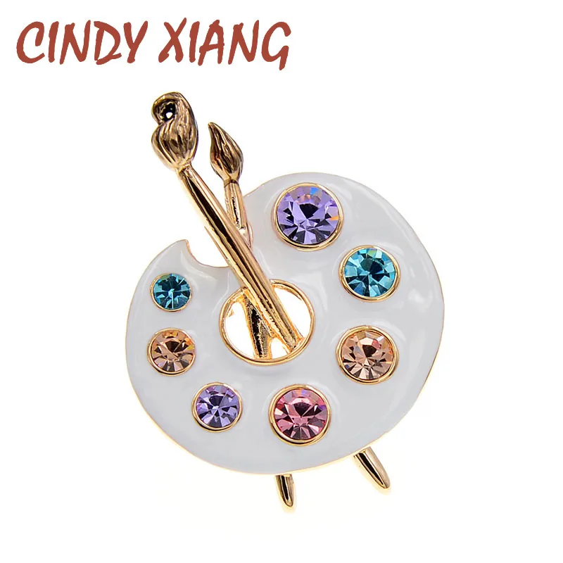 Женская и мужская брошь CINDY XIANG креативные булавки со стразами 2 цвета аксессуары