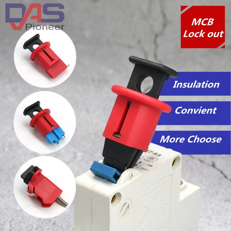 1PC Electrical Safety Lockout Circuit Breaker Lock Miniature Air Switch ...