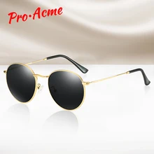 Pro Acme брендовые классические винтажные круглые поляризационные солнцезащитные очки для женщин женские круглые Ретро розовые зеркальные линзы солнцезащитные очки для женщин CC1168