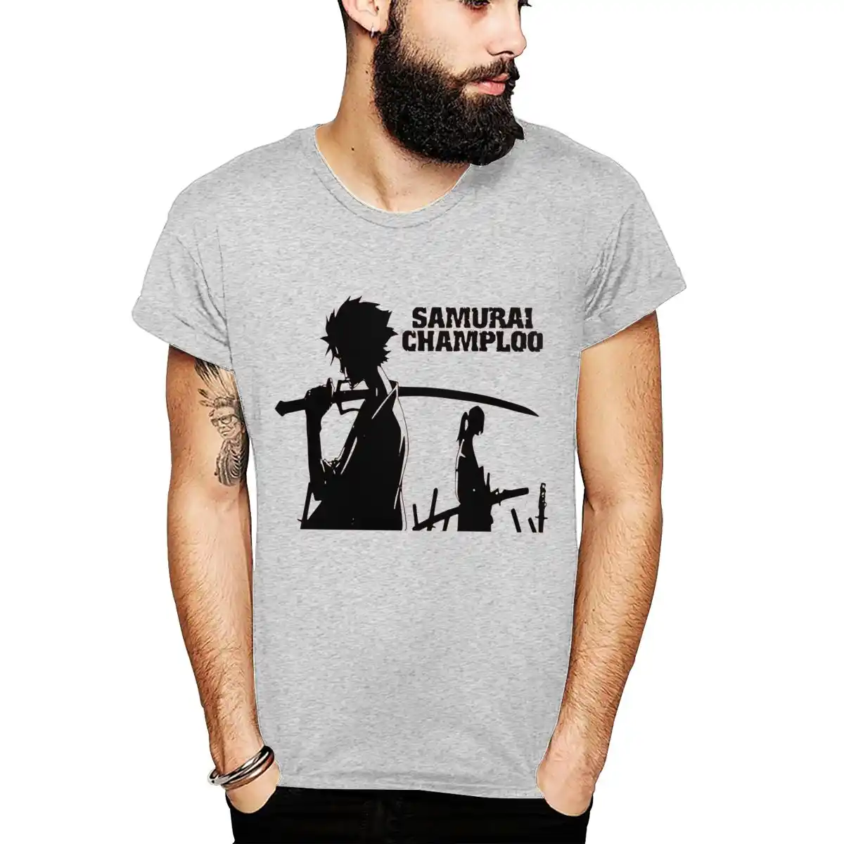 Download Body O Neck Samurai Champloo Anime Mugen Jin Stylish T Shirt For HD Get Wallpaper Body O Neck Samurai Champloo Anime Mugen Jin Stylish T Shirt For Free