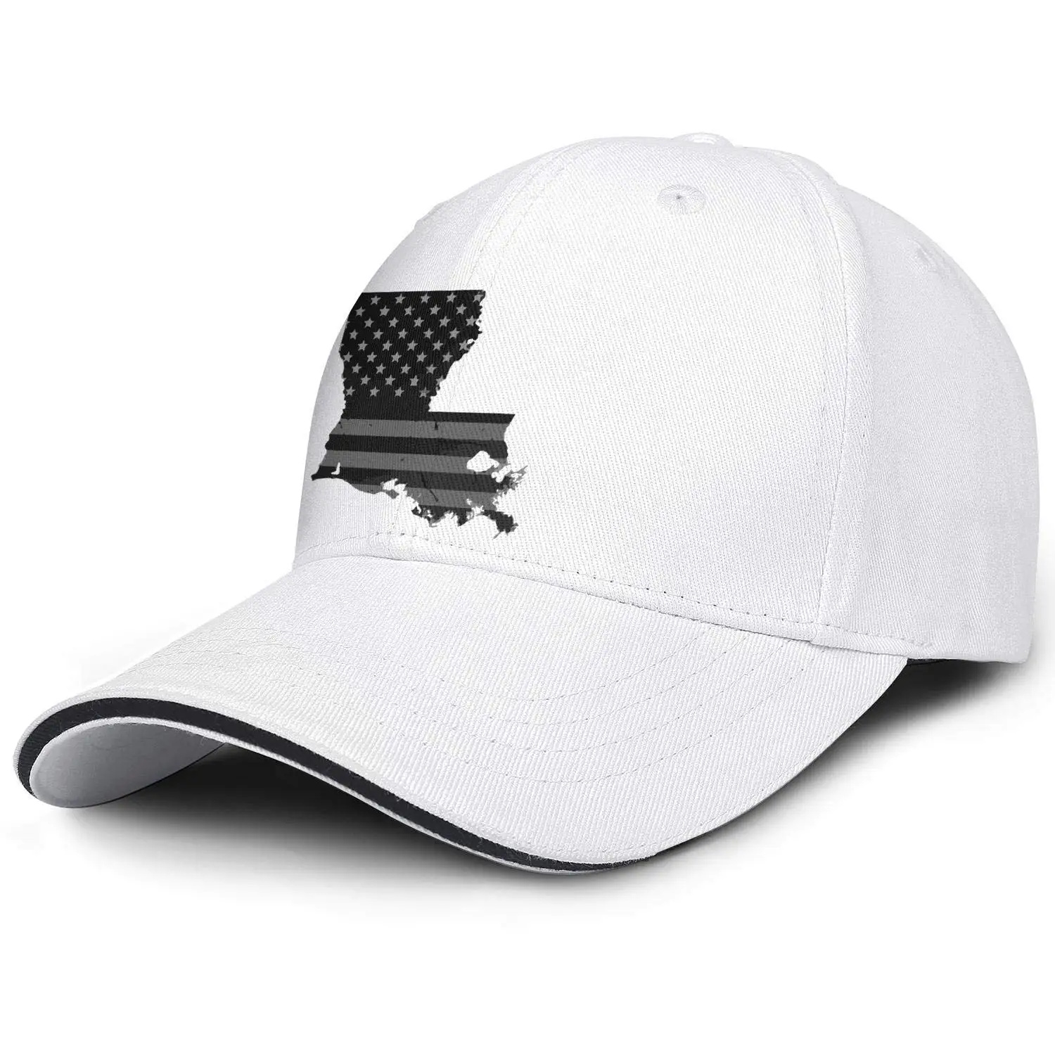 Мужская Женская комфортная шляпа для папы, мытая любовь, Луизиана, Карта США, флаг США, Пляжная бейсболка