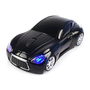 

Optical Mouse Laptop Supplies 2.4G Ergonomic Cordless Sports Car Shape Lightweight USB Receiver 1200DPI