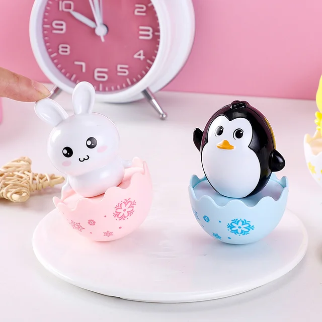 Baby Tumbler Doll Baby Toys Newborn Learning Educational Toys Nodding Tumbler Toy Cute Roly-poly Development Toys For Kids 3