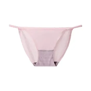 

Women Low Rise Seamless Panties Summer Ice Silk Graphene Crotch Antibacterial Underwear Ultra-Thin Breathable Solid Color Briefs
