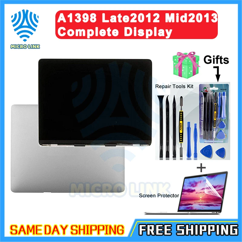 ЖК дисплей для ноутбука 15 4 дюйма светодиодный экран Retina Apple MacBook Pro дюймов A1398 MC975